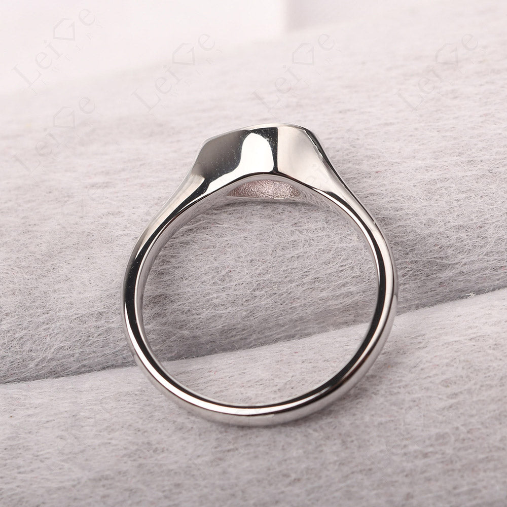 Horizontal Pear Cubic Zirconia Engagement Ring