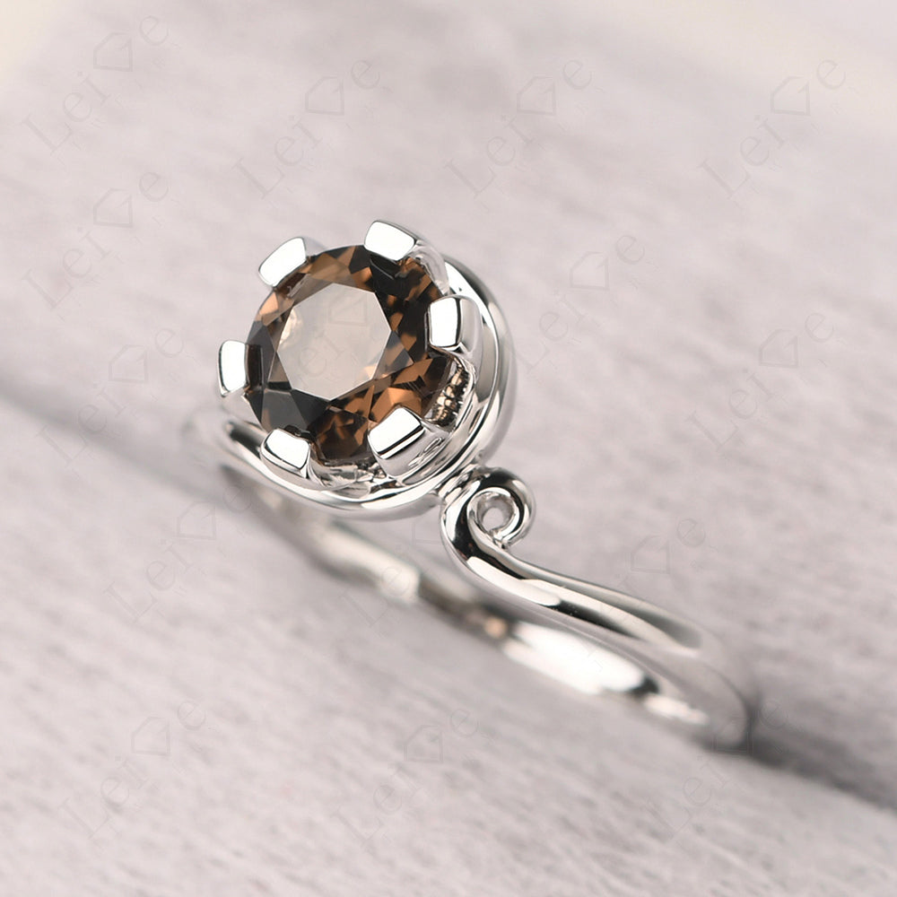 Non-traditional Smoky Quartz Ring